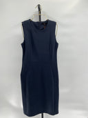 Quince Women's Ultra-Stretch Ponte Sleeveless Dress Navy Basic Sleeved S