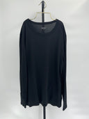 Quince Men's Cotton Modal Long Sleeve Tee Black Sleeved Top M