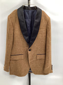 Bonobos Men's Italian Linen Tuxedo Jacket Mill Rust Brown 36R