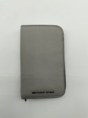 Michael Kors Women's Hudson Pebbled Leather Billfold Wallet Quarry Gray OS