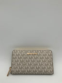 Michael Kors Jet Set Travel Large Flat Multifunction Phone Case Vanilla Revive