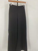 Quince Womens Ultra-Stretch Ponte Super Wide Leg Pants - 32" Black S