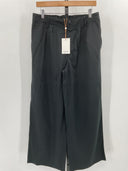 Quince Women Drapey Twill Pleated Trouser Pants Black 12