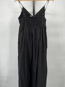 Quince Womens 100% Organic Cotton Sleeveless Maxi Dress Black Sleeved XS Revive