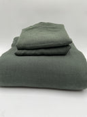 Quince Home European Linen Duvet Cover Set Pine Bedding Full/Queen