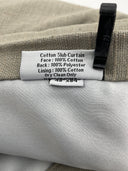 Quince Home Cotton Slub Room Darkening Curtain Grey 48x84