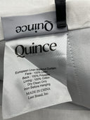 Quince Home European Linen Room Darkening Curtain White 48x84
