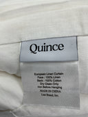 Quince Home European Linen Curtain White 48x84