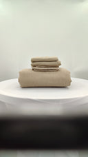 Quince Home European Linen Duvet Cover Set Toffee Bedding Full/Queen