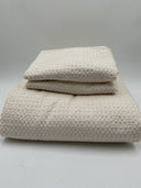 Quince Home Organic Luxe Honeycomb Duvet Cover Set Undyed Bedding Full/Queen