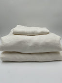 Quince Home European Linen Sheet Set White Bedding Cal King