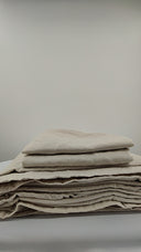 Quince Home European Linen Duvet Cover Set Sand Bedding King/Cal King