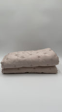Quince Home Bamboo Dream Quilted Sham Set Soft Blush Standard Bedding