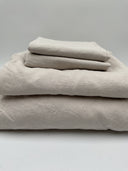 Quince Home European Linen Duvet Cover Set Sand Bedding Full/Queen