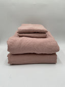 Quince Home European Linen Duvet Cover Set Dusty Mauve Bedding Full/Queen