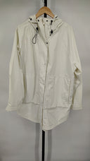 Quince Women Womens Weatherproof Oversized Rain Jacket Frost L