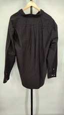 Quince Mens 100% Organic Cotton Oxford Shirt Black Sleeved Top XXL