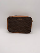 Michael Kors Ginny Medium Logo Crossbody Bag Brown