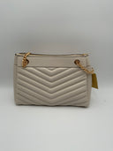Michael Kors Women's Whitney Medium Quilted Tote Bag Cream