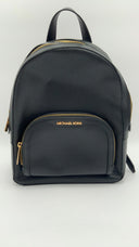 Michael Kors Women's Jaycee Medium Pebbled Leather Backpack Bags Black