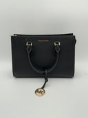 Michael Kors Women's Sheila Medium Satchel Black Bags