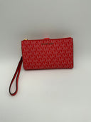 Michael Kors Women Wristlet Wallet Orange OS