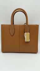 Michael Kors Women's Mirella Pebbled Leather Crossbody Bag Luggage