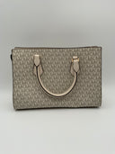 Michael Kors Women's Sheila Medium Logo Satchel Lt Cream