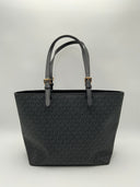 Michael Kors Women's Jet Set Logo Pocket Tote Bag Black