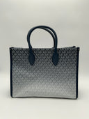 Michael Kors Women's Sheila Ombre Signature Logo Satchel Navy Bags