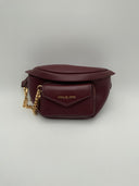 Michael Kors Women's Maisie Large Pebbled Leather 2-In-1 Sling Pack Oxblood
