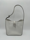Michael Kors Women's Lyra Leather Shoulder Bag Optic White