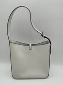 Michael Kors Women's Lyra Leather Shoulder Bag Optic White
