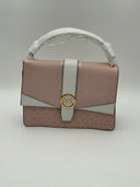 Michael Kors Women's Greenwich Medium Signature Logo Satchel Powder Blush