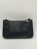 Michael Kors Jet Set Travel L Studded Patchwork Logo Wristlet Black