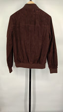Quince Mens 100% Suede Bomber Jacket Espresso S