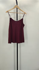 Quince Womens Washable Stretch Silk Cowl Neck Cami Wine Tasting Top L