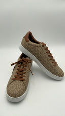 Michael Kors Men's Jacob Logo Sneaker Ecru Shoes 10.5