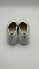 Michael Kors Men's Teddi Signature Logo Slip-On Sneaker Bright White Shoes 8