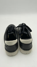 Michael Kors Men's Scotty Grommeted Leather Sneaker Black Shoes 11