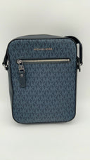Michael Kors Men's Henry Logo Flight Bag Admiral Blue Bags