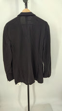 Quince Men's Cotton Pique Knit Blazer Black Outerwear L