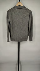 Quince Women Mongolian Cashmere Polo Sweater Gray S