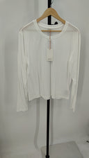 Quince Women Cotton Modal Relaxed Long Sleeve Tee White M