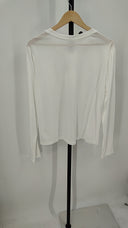 Quince Women Cotton Modal Relaxed Long Sleeve Tee White M