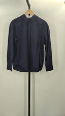 Quince Women's 100% Organic Cotton Poplin Long Sleeve Boyfriend Shirt Navy S