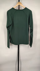 Quince Women's Ultra-Form Long Sleeve Top Forest Green Sleeved L