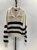 Quince Women 100% Organic Cropped Cotton Polo Sweater White XS