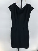 Quince Women Ultra-Stretch Ponte Cap Sleeve Dress Black S