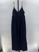 Quince Women 100% Organic Cotton Sleeveless Maxi Dress Blue S